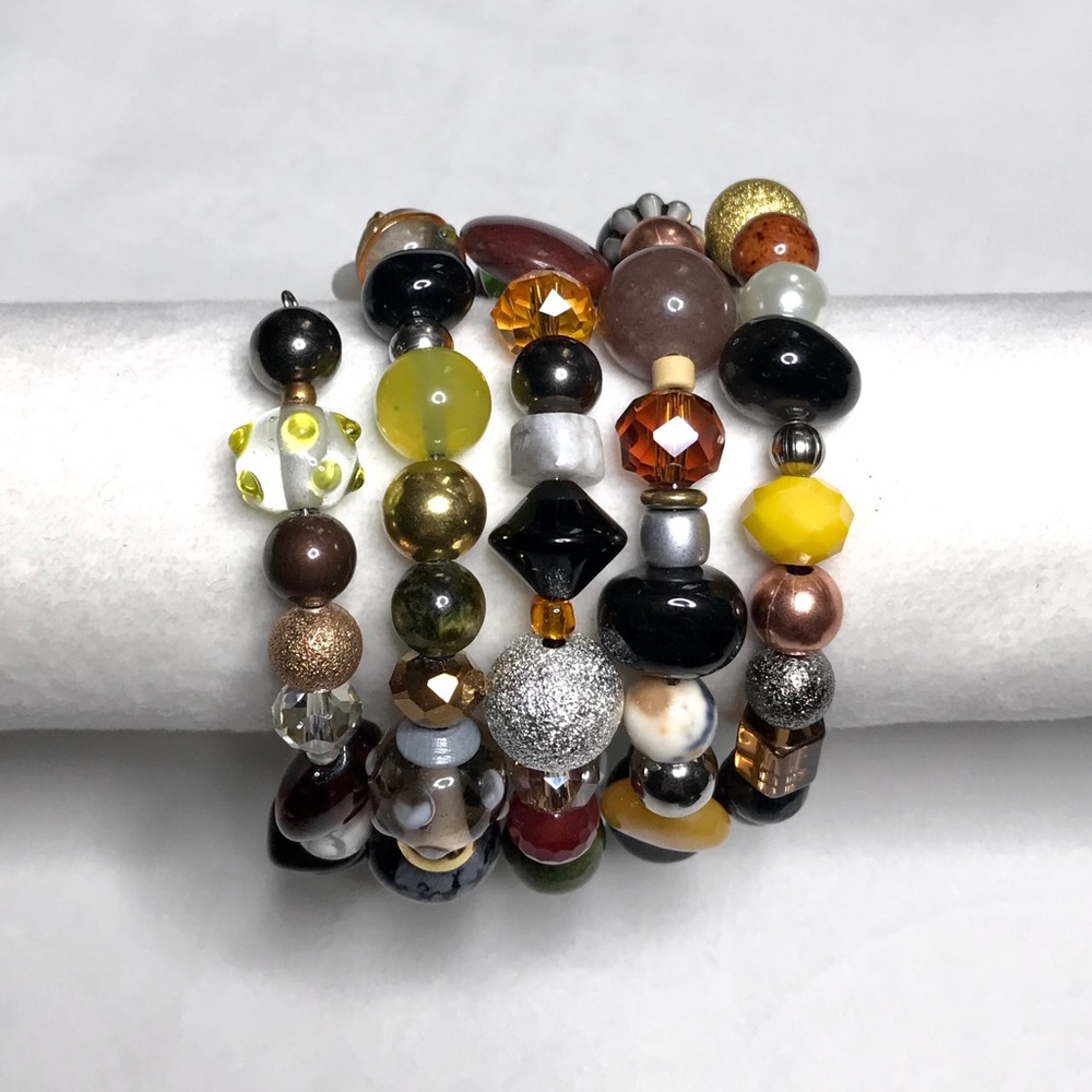 Handcrafted  Bracelet with Vintage & Modern Elements (NB46-4H) New Without Tags - Picture 5 of 10